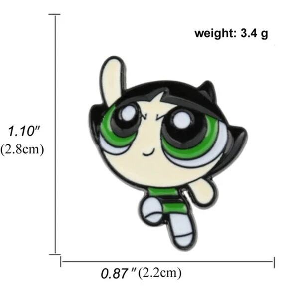 The Powerpuff Girls Buttercup Enamel Pins 19-3 - Picture 3 of 3
